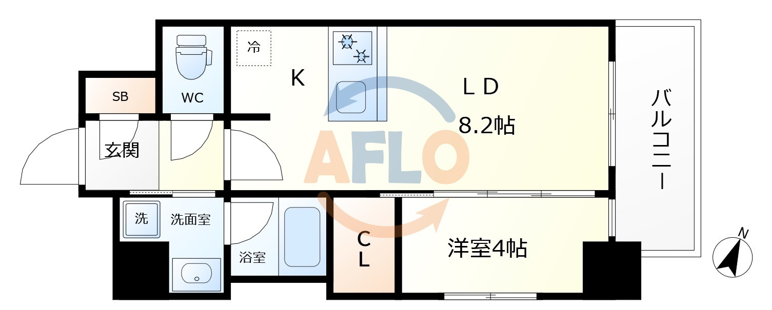 Metrosa京町堀（メトローサキョウマチボリ）の間取り|Metrosa京町堀　間取り