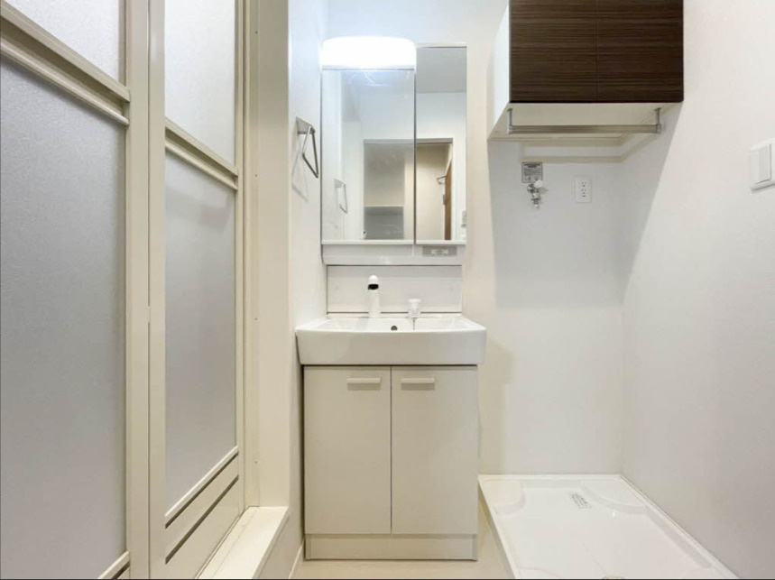 プランドール大山　リノベーション　角部屋　ネット0　南向きの洗面所