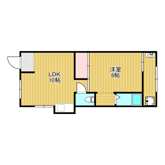 ハイツAwaの間取り