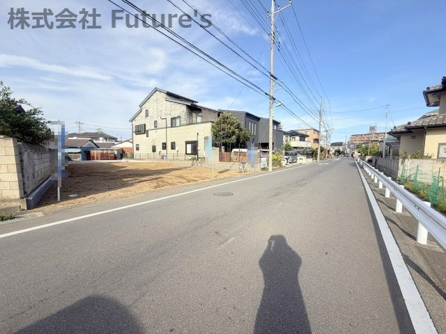 三郷市高州3丁目　建築条件無し売地　全2区画　A号地の前面道路含む現地写真|前面道路含む現地写真です。