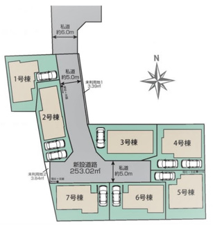 【区画図】 | 東村山市秋津新秋津　全7棟　5号棟 | 東村山市秋津新秋津　全7棟　5号棟