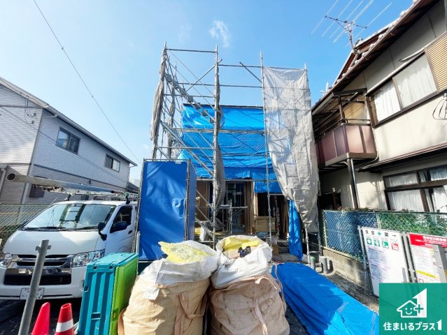 現地説明会開催　大津市長等　第1期　新築一戸建ての外観|現在の進捗状況です！順調に作業進行中、完成が待ち遠しいです！詳細の間取り等、お気軽にお問い合わせください！