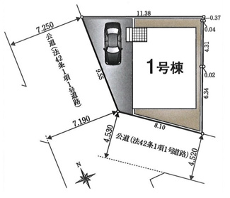 【区画図】 | 西東京市保谷町第12　全1棟　1号棟 | 西東京市保谷町第12　全1棟　1号棟