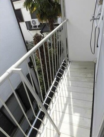 コーポサンリバーのバルコニー