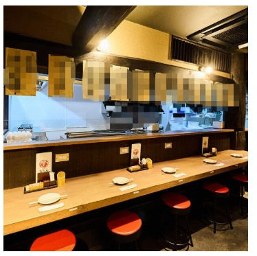 古山店舗の内装