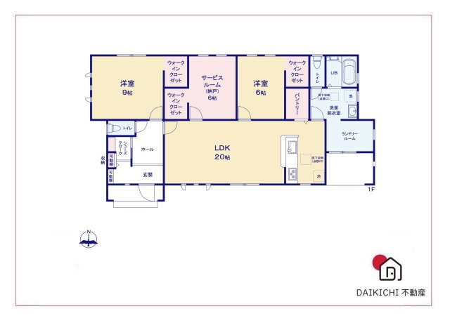 【間取り】 | 寄居町桜沢　LiveleGarden.s   新築戸建　全3棟　2号棟 | 2号棟