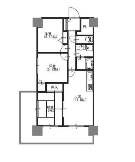 ファーレ姫路の間取り