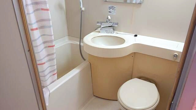 いちごパレスの浴室