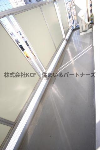 久留米市東合川新町の賃貸マンションのバルコニー|落ち着いた時間を過ごせるバルコニーです