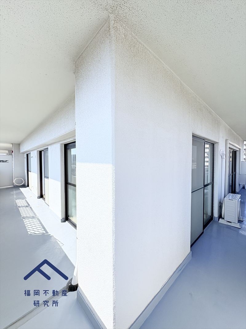 ダイナコート吉塚のバルコニー