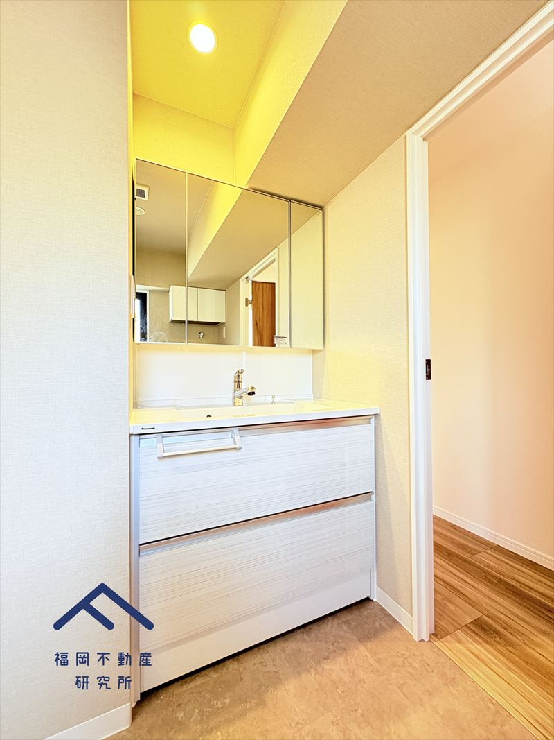 ダイナコート吉塚の独立洗面台