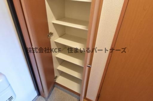 第5サンシャインビルの玄関|収納もある玄関です