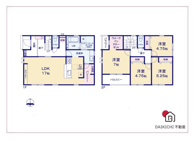 【間取り】 | 寄居町桜沢　LiveleGarden.s   新築戸建　全3棟　3号棟 | 3号棟