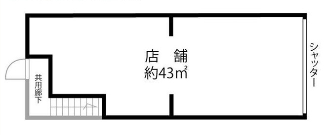 十三商店街ビルの間取り