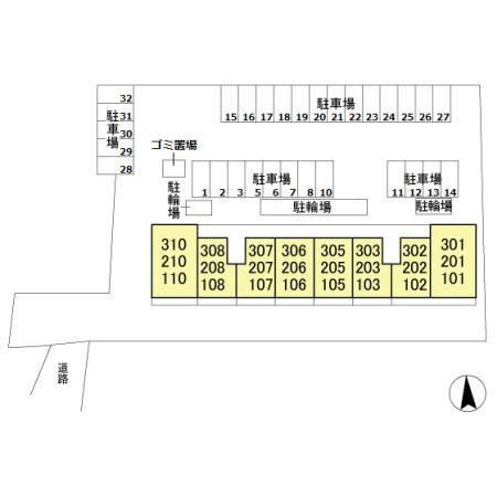 ハピネス　ストームの区画図