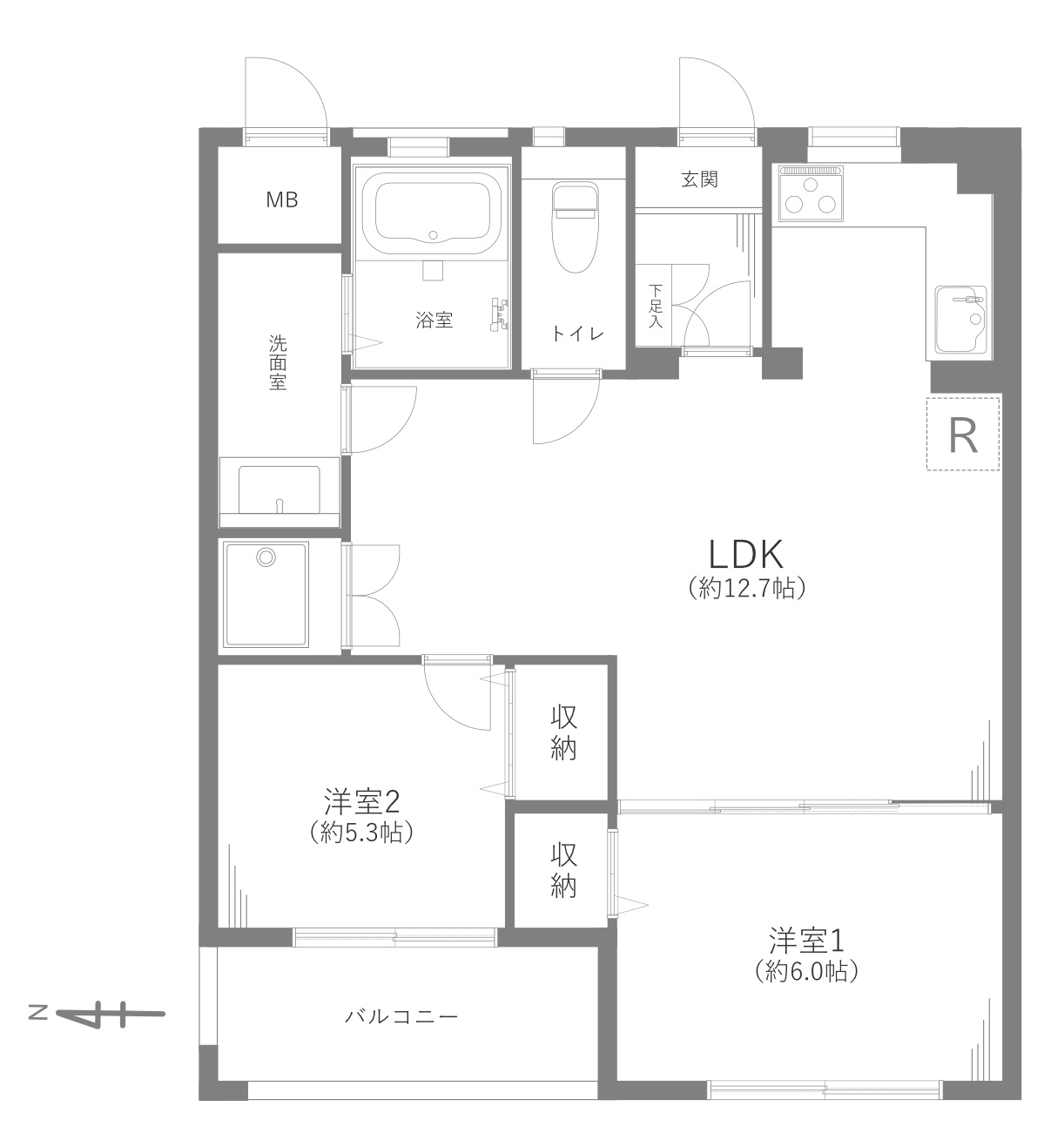 コーポ根岸の間取り