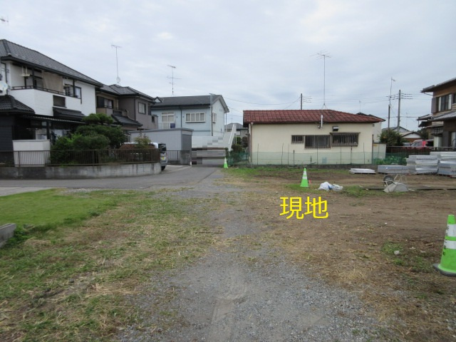 【仲介手数料無料】新築戸建　寄居町桜沢587-1（全3棟）の前面道路含む現地写真