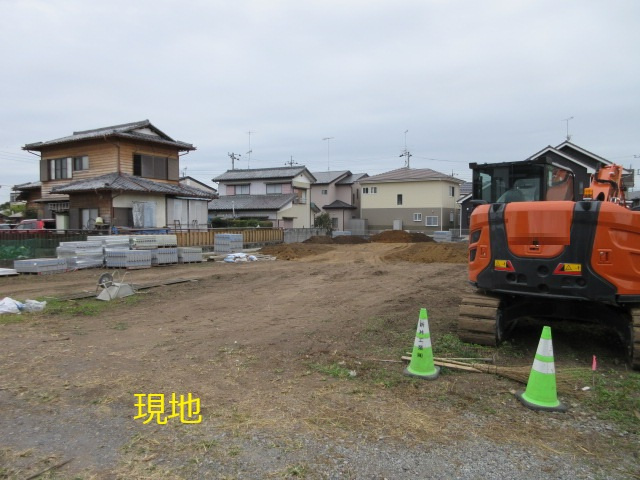 【仲介手数料無料】新築戸建　寄居町桜沢587-1（全3棟）の前面道路含む現地写真