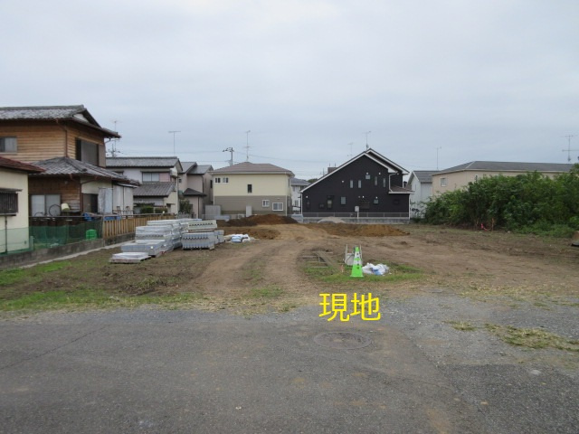 【仲介手数料無料】新築戸建　寄居町桜沢587-1（全3棟）の前面道路含む現地写真