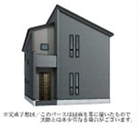 【仲介手数料無料】新築戸建　寄居町桜沢587-1（全3棟）の外観パース