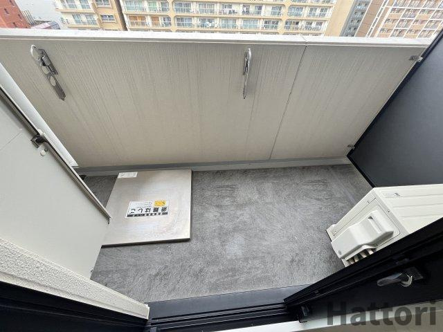 吹田市江坂町１丁目の賃貸マンションのバルコニー