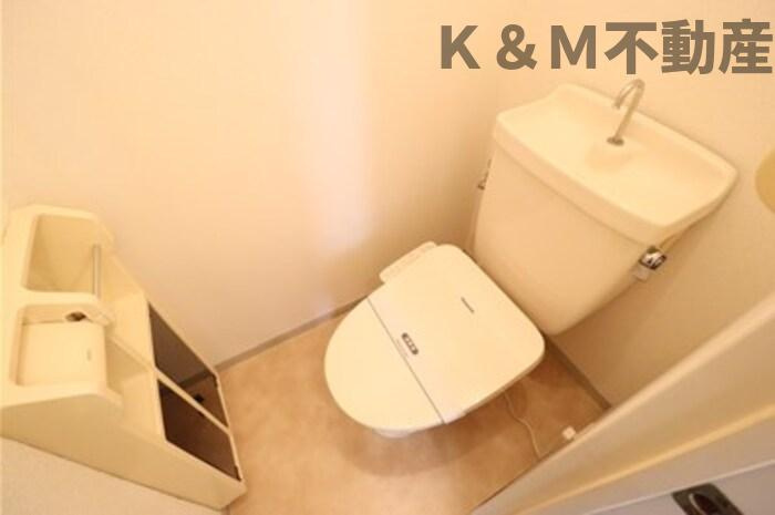 ロイヤルタウン泉　Ｄのトイレ|落ち着いたトイレです