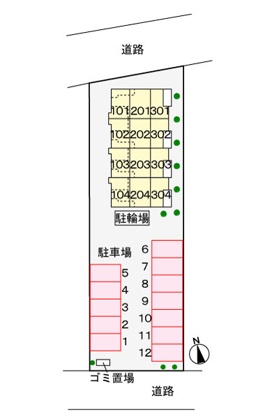 アクア　プリマベールの駐車場|駐車場