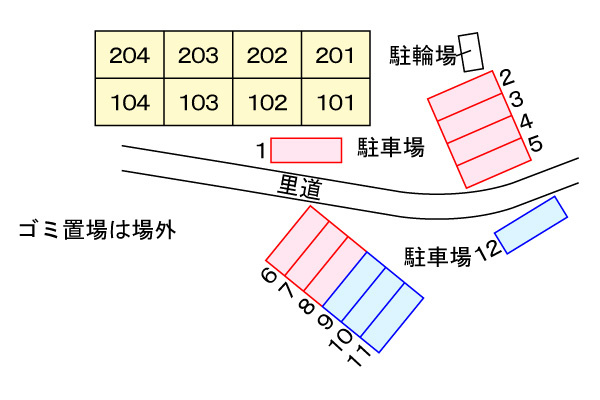 フラン　ブリーズの駐車場|駐車場