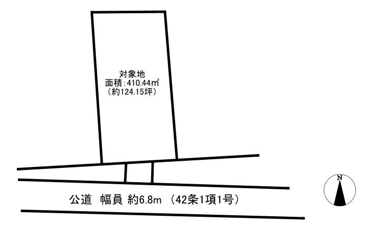 久留米市大善寺町　売り土地の土地図