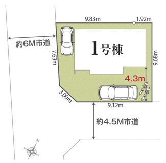 【区画図】 | 西東京北町3丁目第1期　全1棟　1号棟 | 西東京北町3丁目第1期　全1棟　1号棟