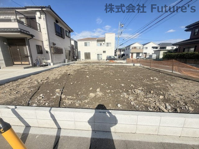 三郷市戸ケ崎1丁目　建築条件無し売地　全1棟の外観|現地の写真になります。