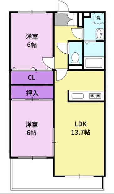 エクセレント合川Iの間取り