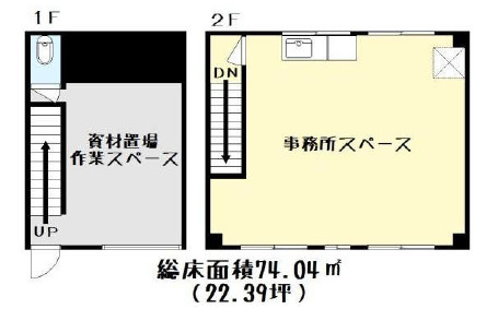 草津市川原１丁目の店舗事務所の間取り
