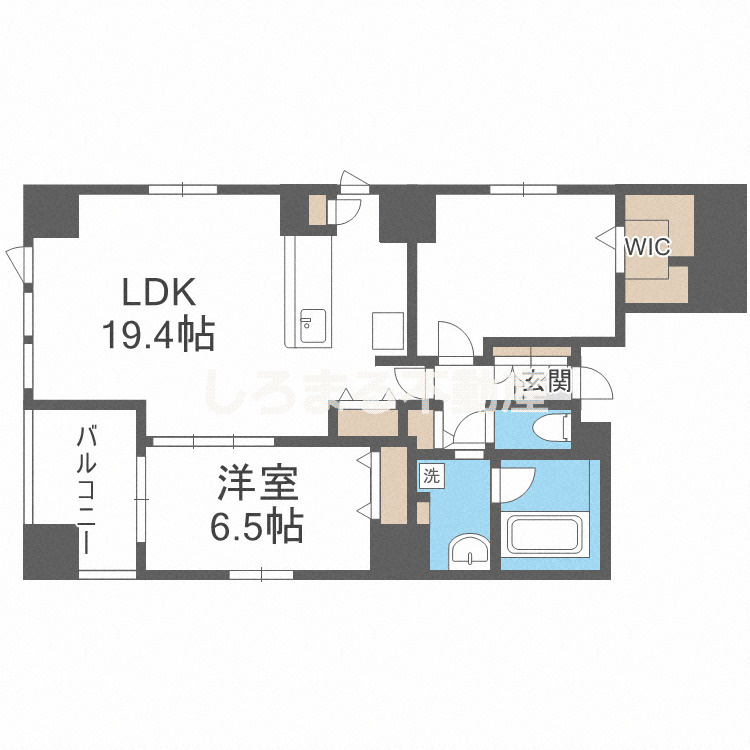シークレフ北浜の間取り