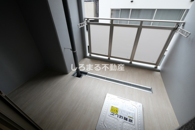 シークレフ北浜のバルコニー