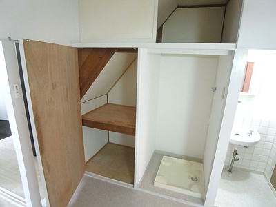 【その他】 | 駒ヶ林１丁目テラスハウス | 洗濯機置き場に収納も有ります