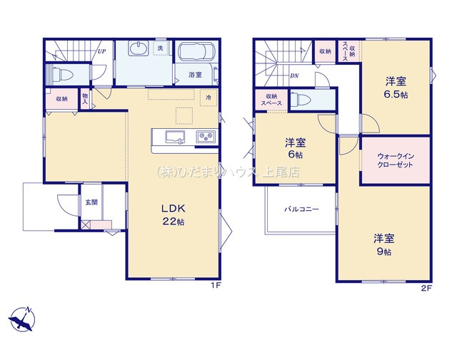 上尾市小泉3期　新築戸建　クラフトピット01の間取り