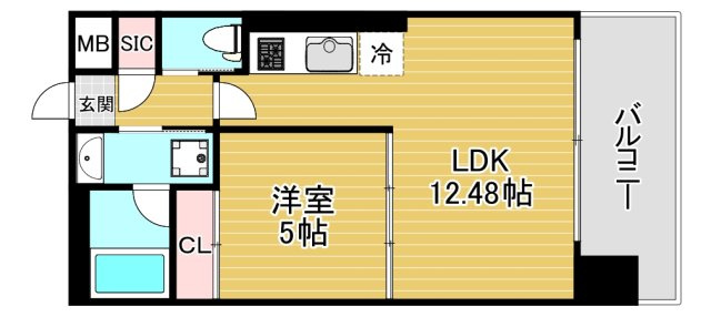 プレジオ弁天町の間取り