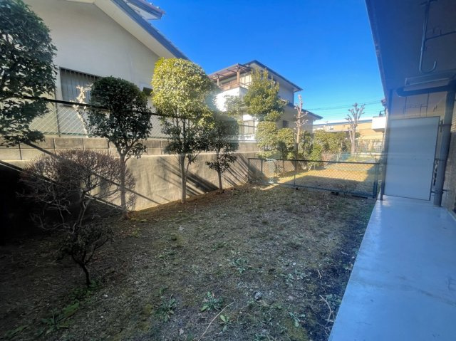 ライオンズマンション東川口第2の庭|お庭が付いています