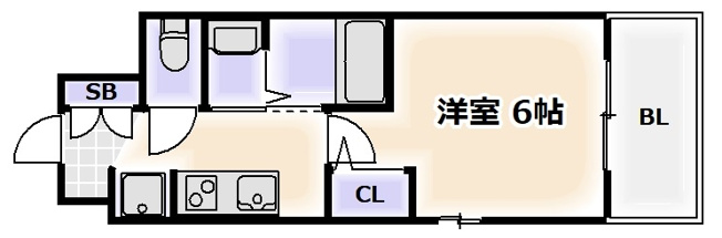 【間取り】 | エステムコート難波サウスプレイスⅥラグジー