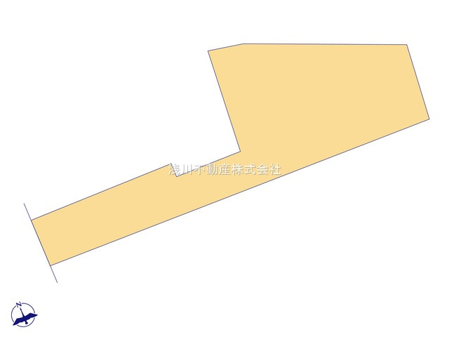 八王子市　楢原町　中古戸建ての区画図|～西側8.8ｍ道路に面しています～