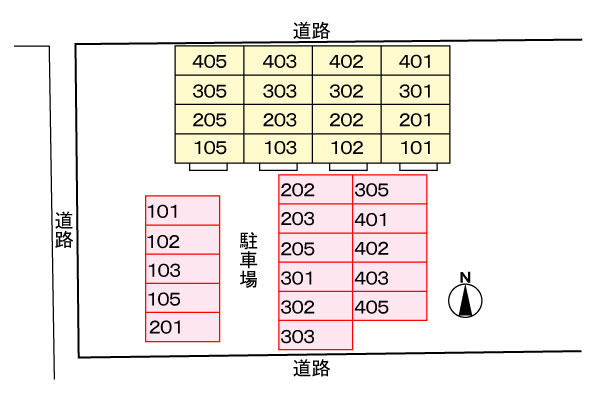 アレーゼＦの区画図