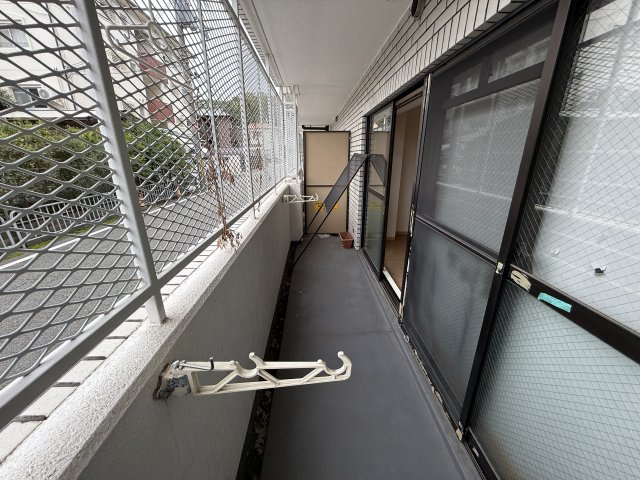 猪名川エクセルハイツのバルコニー