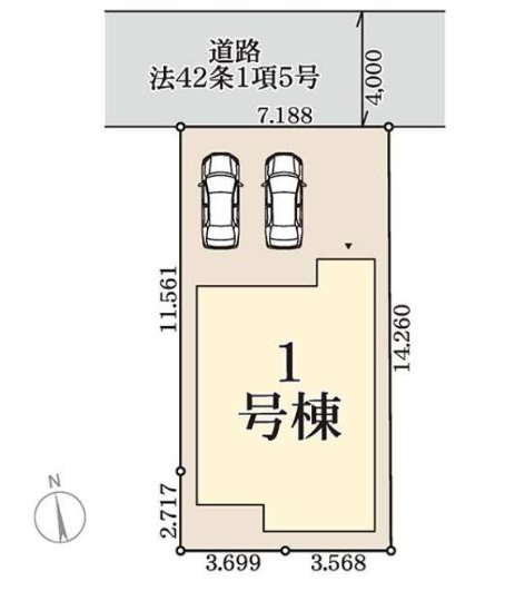 神戸市垂水区北舞子　新築一戸建ての区画図