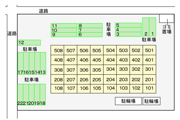 サン・プラシードの駐車場|駐車場