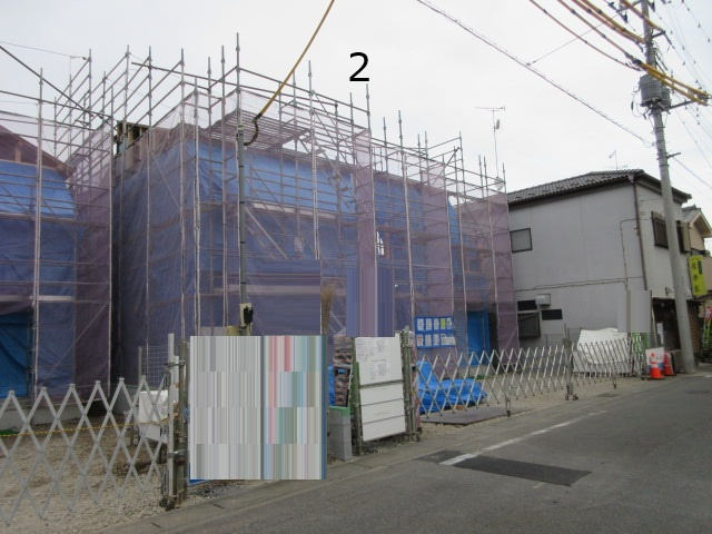 【仲介手数料無料】新築戸建　深谷市田所町4-5（全2棟）の前面道路含む現地写真