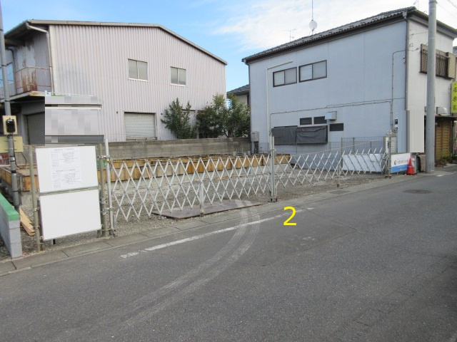 【仲介手数料無料】新築戸建　深谷市田所町4-5（全2棟）の前面道路含む現地写真