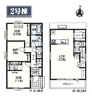 所沢市榎町・全2棟　新築一戸建　2号棟　～LDK20帖～の画像