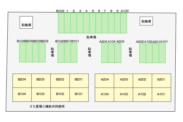 フォーリスト　ナチュラル　Ａの駐車場|駐車場