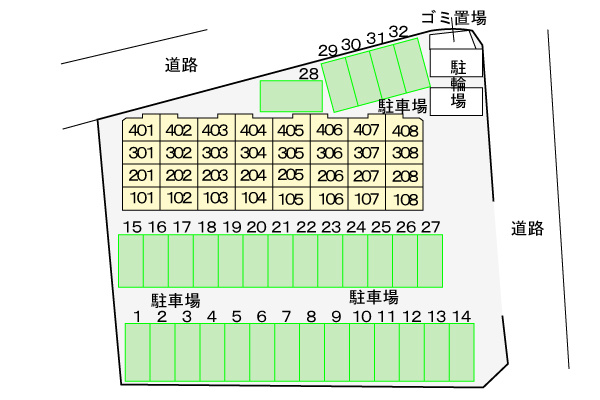 ラフィ－ナサイト２の駐車場|駐車場